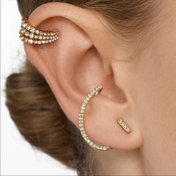 None Jewelry - • Millie • Rhinestone Earring Cuffs